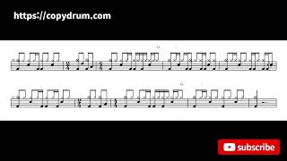 Helloweenyour Turn  Drum Score Drum Sheet  