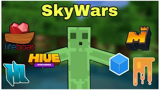 سكاي وارز : نجرب كل سيرفرات البيدروك ونقيمها 😍🔥🔥 : Minecraft SkyWars