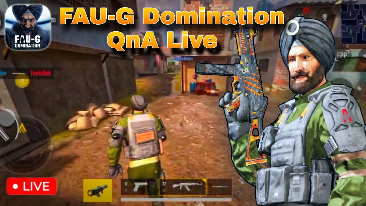 Faug FAUG Domination QnA Live | FAUG Gameplay | FAUG new update | FAUG Live ...