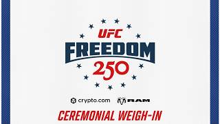 AO VIVO | CERIMÔNIA DE PESAGEM UFC na Casa Branca