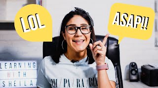 5 ABREVIACIONES QUE DEBES APRENDER (LOL, FYI, WTF, XOXO, ASAP) Que Significa Wtf