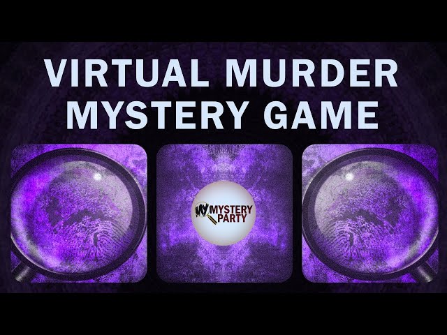 Virtual Murder Mystery Party Game Zoom Party Game for 5-15 