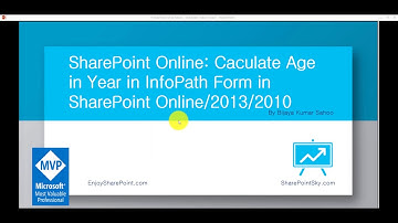 SharePoint Online InfoPath Designer 2013: Calculate Age from Date Of Birth