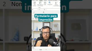 Cómo automatizar formatos de formulario para imprimir en Excel. screenshot 1