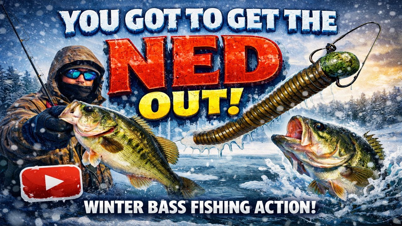 The Ned Rig Explained + Winter Bass Fishing (Yes, I Caught One!)