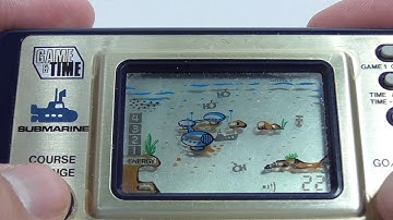 18458 Matsushima LCD Game Watch "Game & Time" Submarine