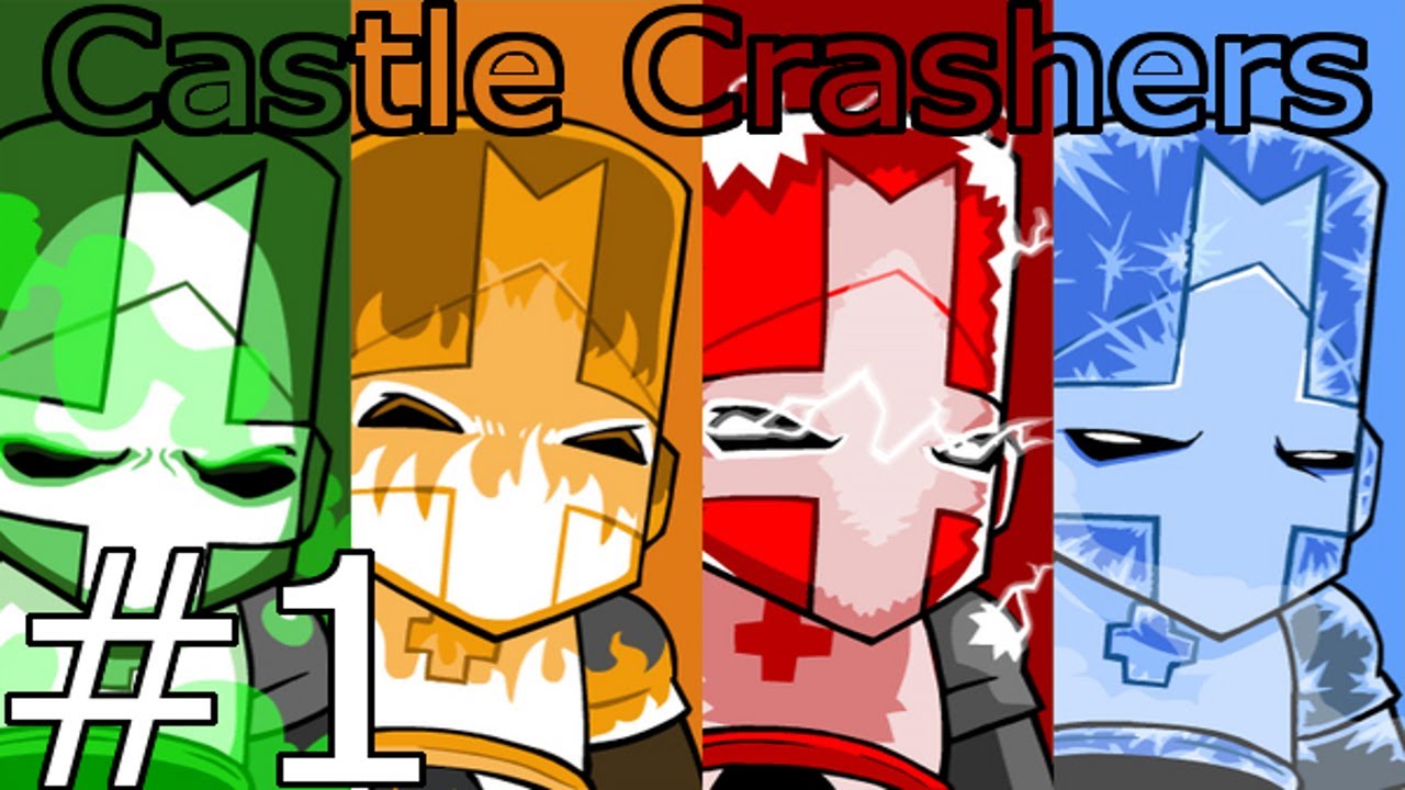 4 characters from the game Castle crashers for Melon Playground