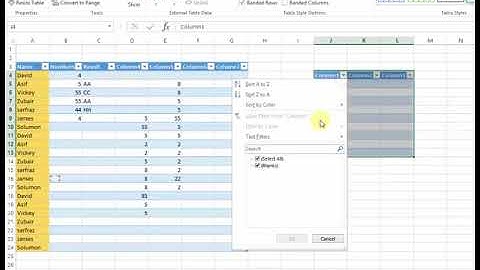 How To Convert Table into Normal Range of Cells in MS Excel 2013 p106 Urdu Hindi