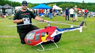 Stunning And Huge !!! Rc Helifactory Bo-105 / Scale Model Turbine Helicopter / 3D Aerobatics Demo !!