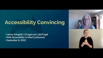 Lainey Feingold: Accessibility Convincing. Web Accessibility In Mind Conference