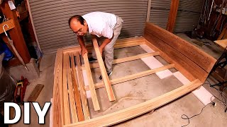 DIY Woodworking - Queen Size! Low Bed Frame