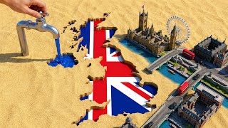 Amazing Sand Map Transformations 🌍🏖️ | Country Flags & Famous Landmarks Rising in AI ASMR (4K) screenshot 5