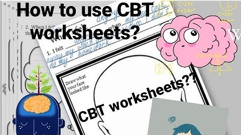 Simple CBT Worksheets Video|How to use CBT worksheets| worksheets| CBT worksheet| @officialpsy