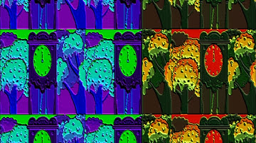 Hickory dickorydock+random color effects||animals in the clock