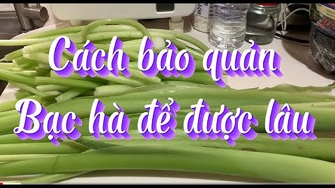 #24.Cách bảo quản Bạc Hà  để có ăn quanh năm khi ở xứ lạnh