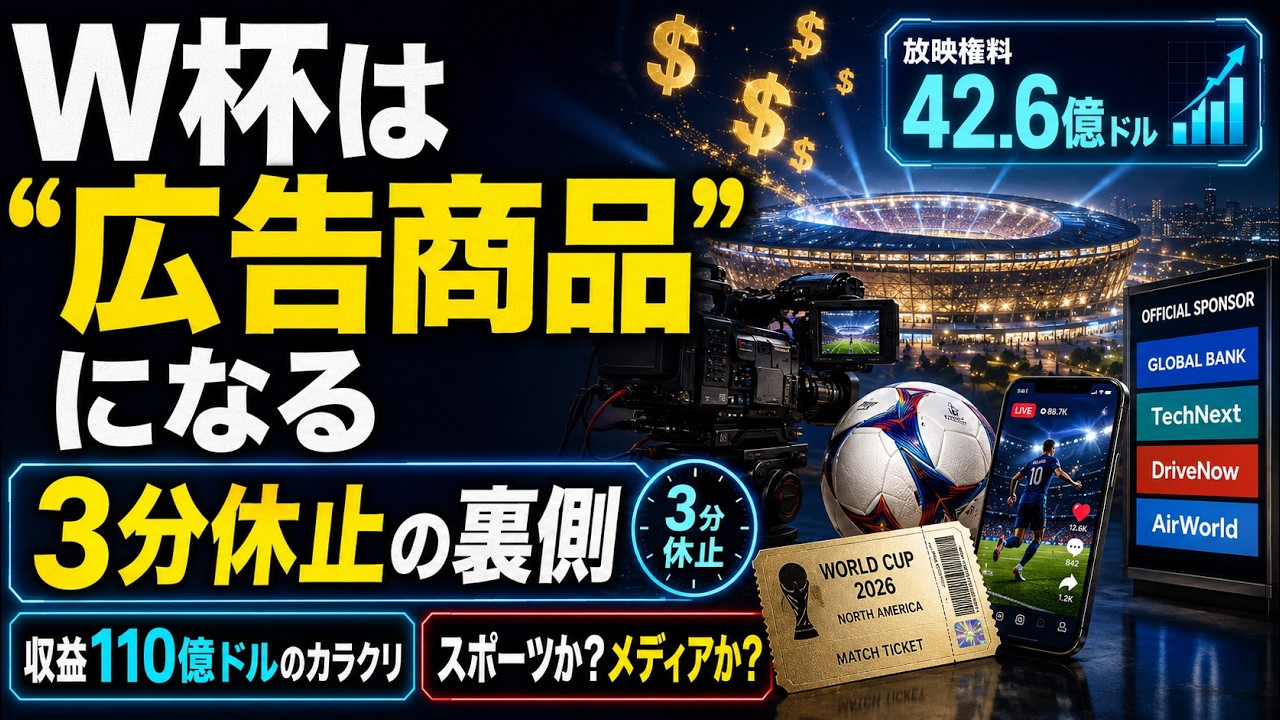 World Cup becomes an advertising product] 3-minute pauses, soaring
