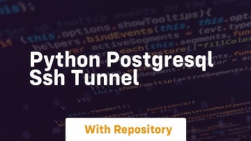 python postgresql ssh tunnel