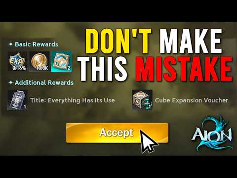AION MAGNITUDE ENGLISH VERSION マグニチュード THIS MISTAKE COULD COST YOU MILLIONS OF KINAH! - YouTube