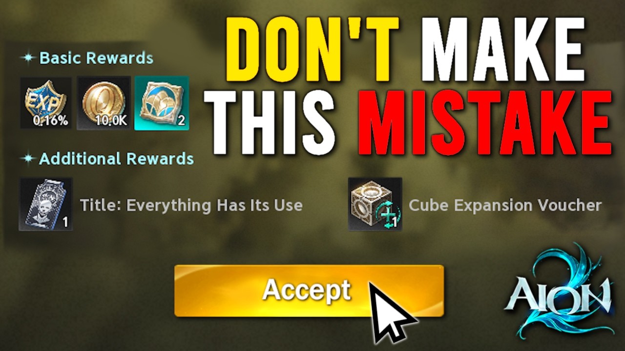 THIS MISTAKE COULD COST YOU MILLIONS OF KINAH! - YouTube