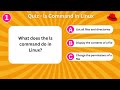 Test Your Knowledge: Linux ls Command Quiz! 🐧💻