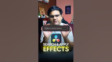 Learn the NEW Search Effect Shortcut in DaVinci Resolve 20.1 🚀