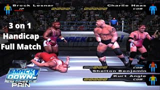 3 On 1 Handicap Match  Brock Lesnar Vs Team Angle  Smackdown Difficulty  Here Comes The Pain