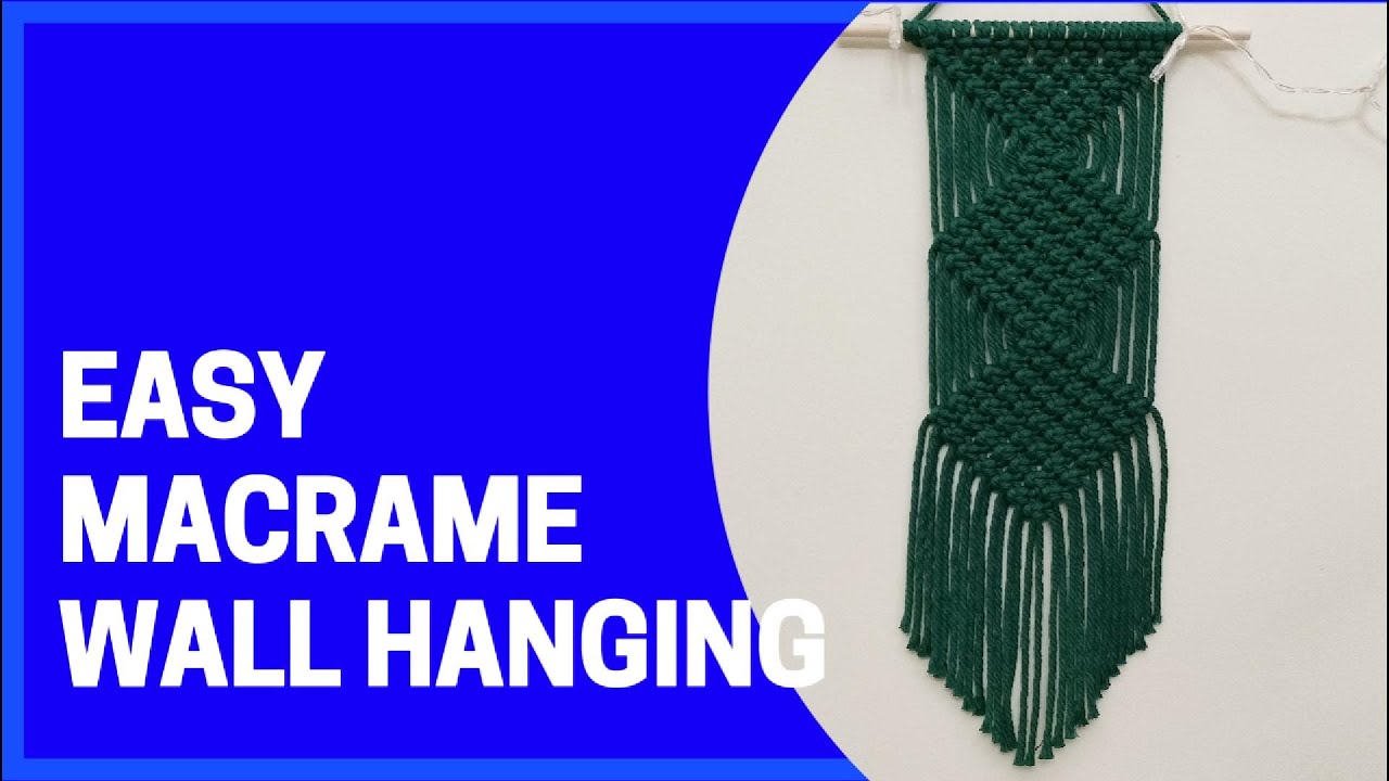 Easy Macrame wall hanging / Macrame for beginner / How to make macrame ...