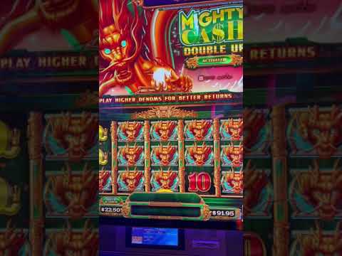 Midday Bonus Video - Mighty Cash Double Up - Dragon - HUGE Line Hit!  #shorts