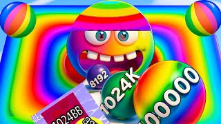 Ball Run 2048 Highest Score Tricky Gameplay (32F) last record in This Video 📸