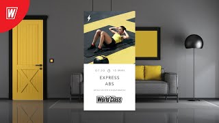 EXPRESS ABS с Анастасией Поздникиной | 19 ноября 2021 | Онлайн-тренировки World Class