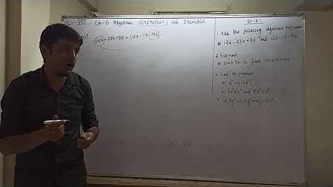 Class 8 mbose ch-6 Algebraic expression and Identities Introduction Ex-6.1