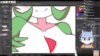 【お絵描き】朝活お絵描き：寝坊した【2時間くらい】