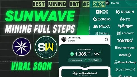 Best Telegram Mining Bot OF 2024 Sunwaves Full Guide 💯  Legit | Sunwaves Mining Full Guide