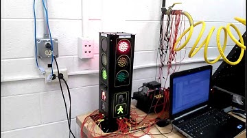 PLC controlled traffic light