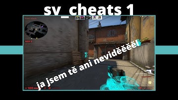 trolení pomocí sv_cheats hehe