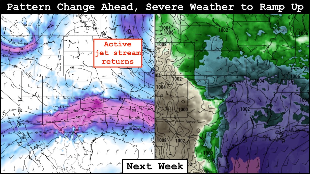 Pattern Change Ahead, Severe Weather to Ramp Up - YouTube
