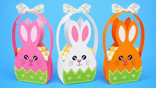 How to Make a Cute Easter Bunny Basket | DIY Paper Craft