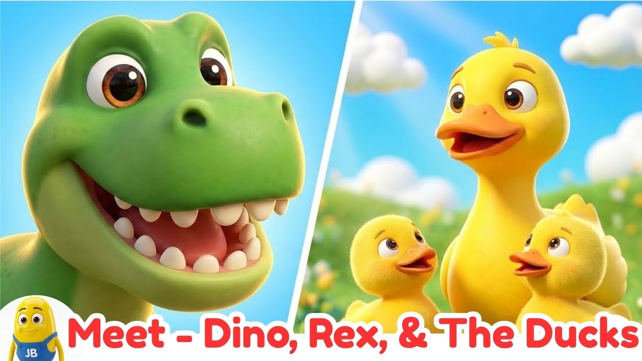 Rex The T-Rex Roar! 🦖 5 Little Ducks+More Nursery Rhymes! 🦆 5 Little Ducks, Bunnies & Scrub-a-Dub