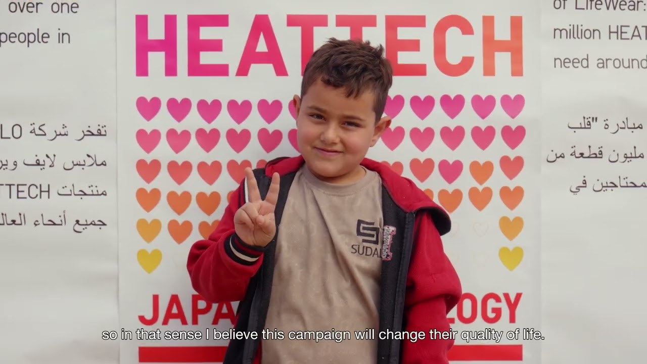 UNIQLO Donates Over One Million HEATTECH Items to People in Need | The Heart of LifeWear