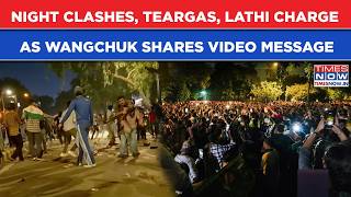 CJP Delhi Protest: Late Night Clashes, Teargas, Lathi Charge Even As Wangchuk Shares Video Message