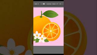 Orange slice #adobeillustrator #digitalart #vectorart #art #illustration #drawingprocess #timelapse