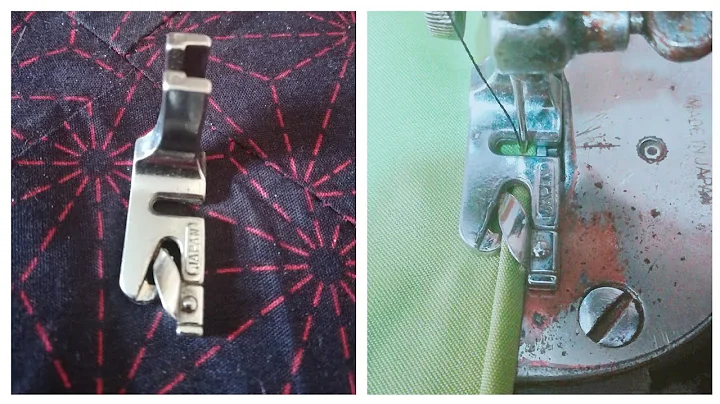 How to sew a rolled hem with hammer foot easily