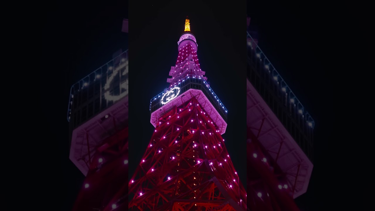 Gucci lights up Tokyo Tower in occasion of the season’s Lucky Days, March 7 and 21.