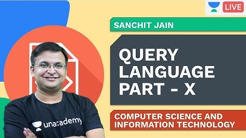 Query Processing - 7 | DBMS | CS & IT | GATE | Sanchit Jain