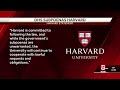 Harvard University subpoenaed over information about foreign students