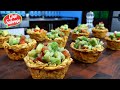 SÓLO 2 PLÁTANOS para estas Deliciosas Canastas Sin Fritura, Receta Fácil, Económica y Sabrosa!