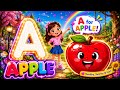 Phonics Song 2 with TWO Words in 3D - A For Apple🍎🍏- ABC Alphabet Songs with Sounds for Children's