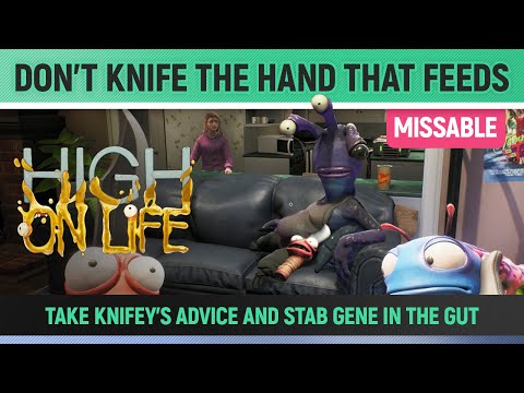 High on Life: What Happens if You Stab Gene With Knifey