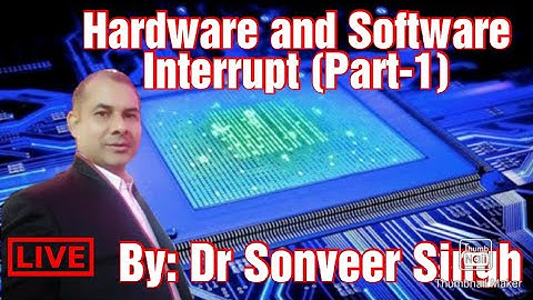 #Lecture-40_1 #Microprocessor & Peripheral Devices #Hardware and Software Interrupt |Hindi English
