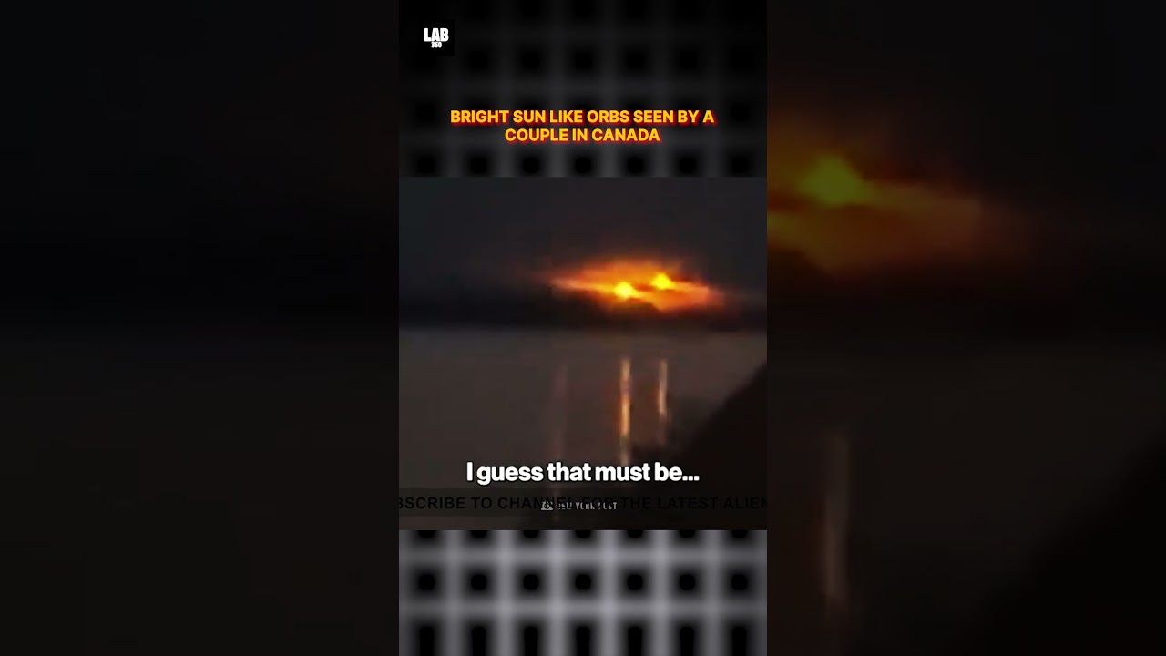 Яркие, похожие на солнце, шары НЛО, запечатленные на камеру парой в Канаде! 